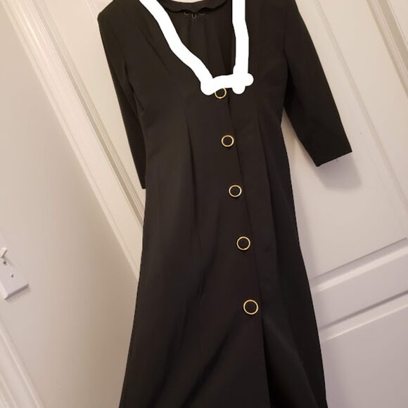 Vintage Black Pencil Dress - Picture 5 of 13